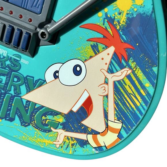 Disney Phineas Ferb Guitar & Drum Set Jakks Pacific 2011  Phineas and Feb Rock & Roll Electric Toy Guitar - 2011 Disney